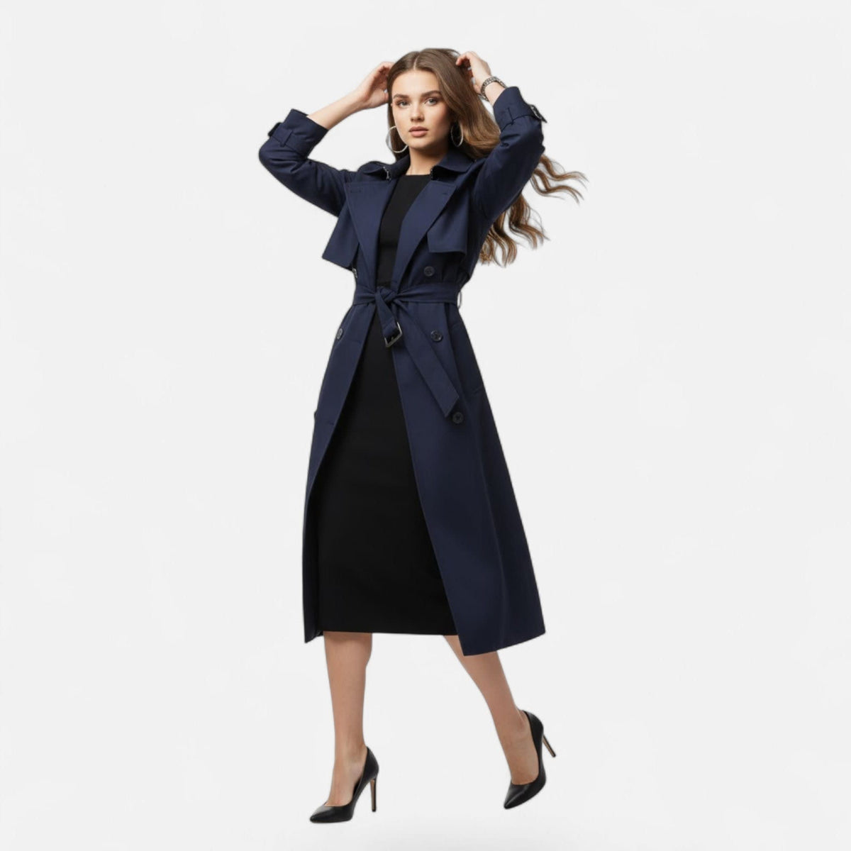 Allison Double Breasted Trench Coat_12