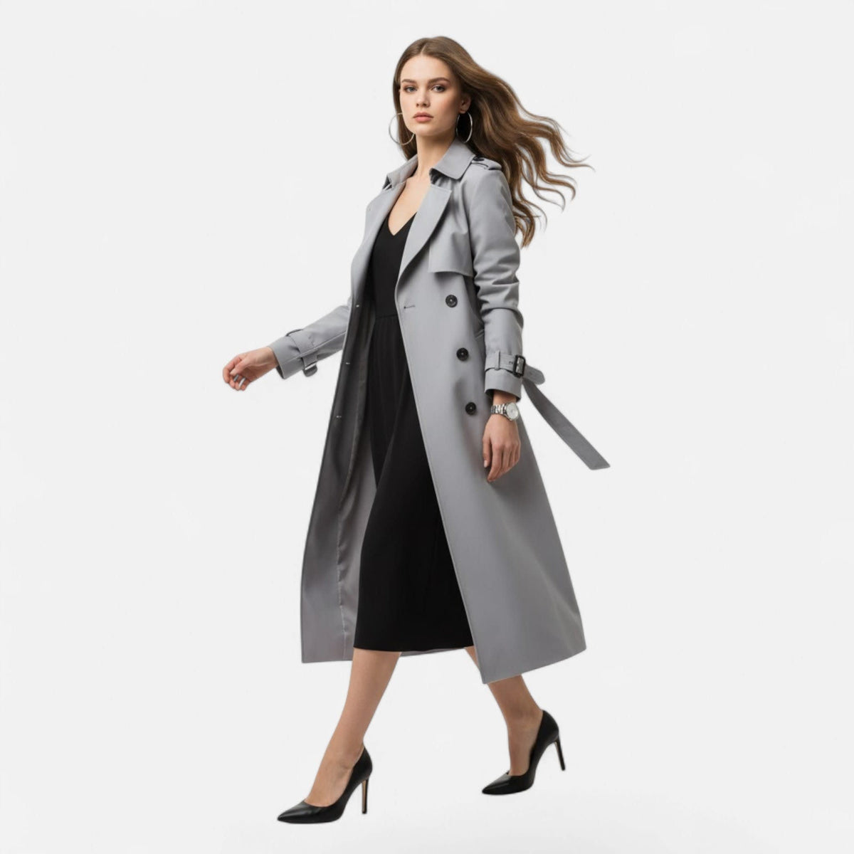 Allison Double Breasted Trench Coat_14