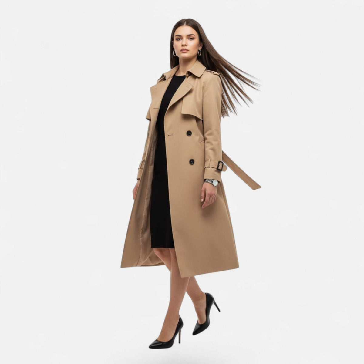 Allison Double Breasted Trench Coat_5