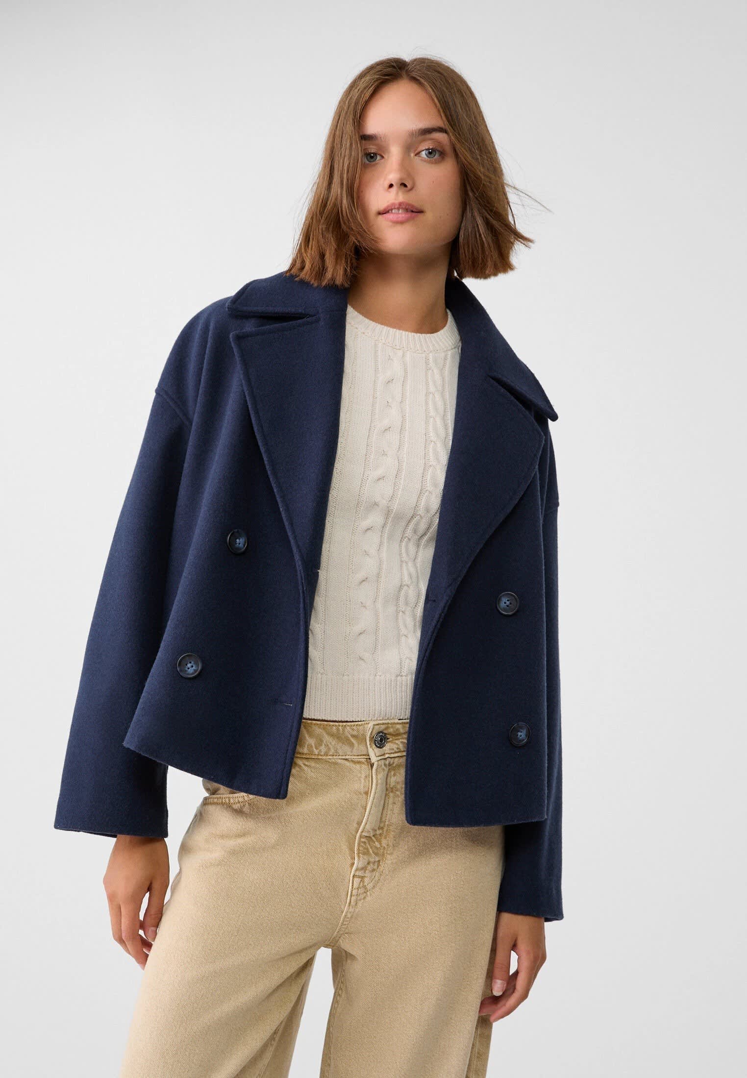 Reagan Cropped Double Breasted Jacket_4