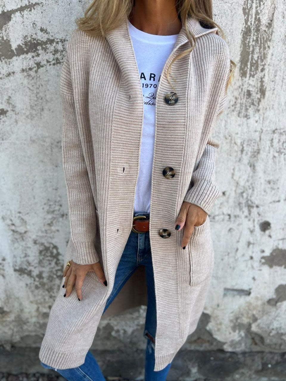 Lennon Longline Ribbed Knit Cardigan_2