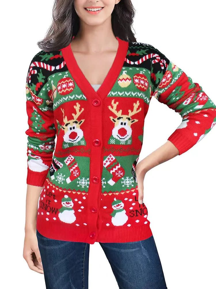 Dagny Reindeer Christmas Cardigan_7