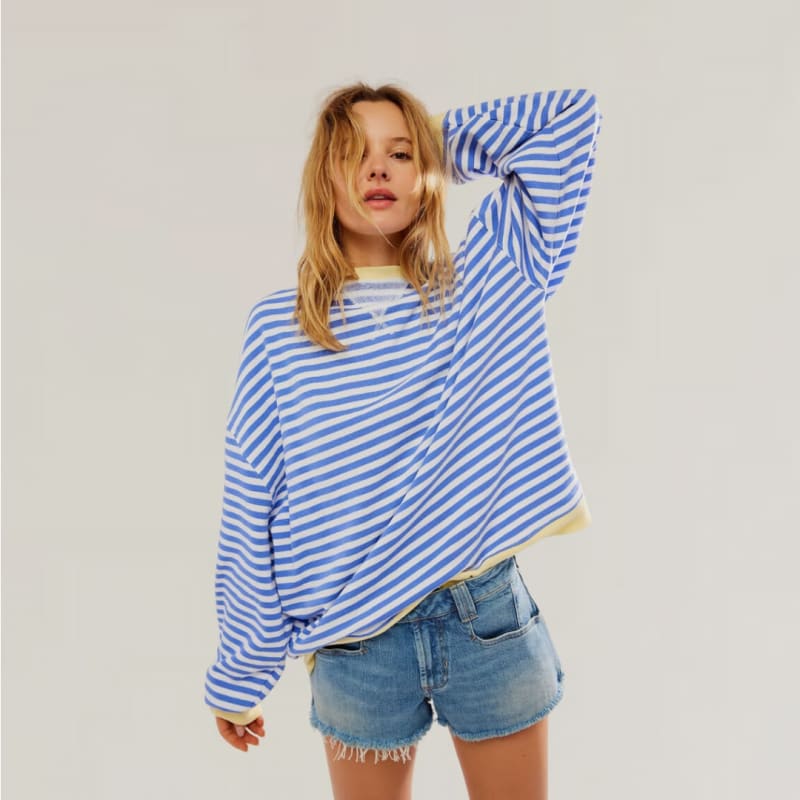 Journey Striped Oversized Sweater_1