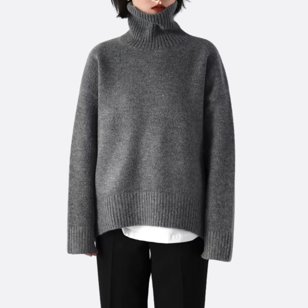 Scarlett Oversized Knit Turtleneck Sweater_3