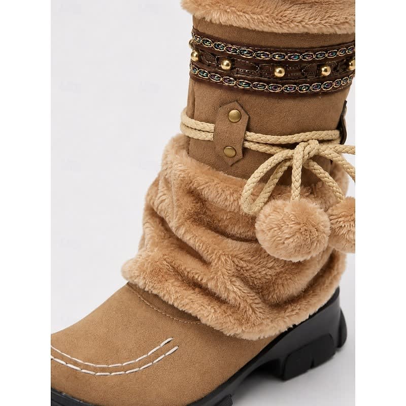 Aileen Boho Faux Fur Snow Boots_6