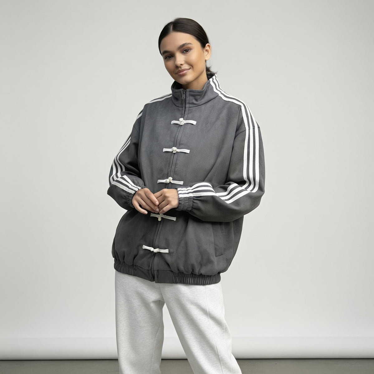 Romilda Retro Striped Track Jacket_15