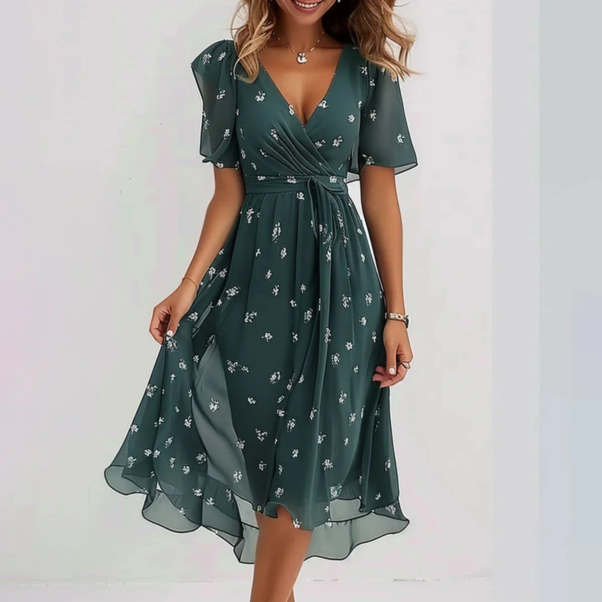 Lola Flowing Floral Summer Dress