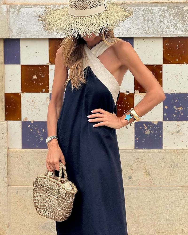 Ivy Breathable Crossed Maxi Dress