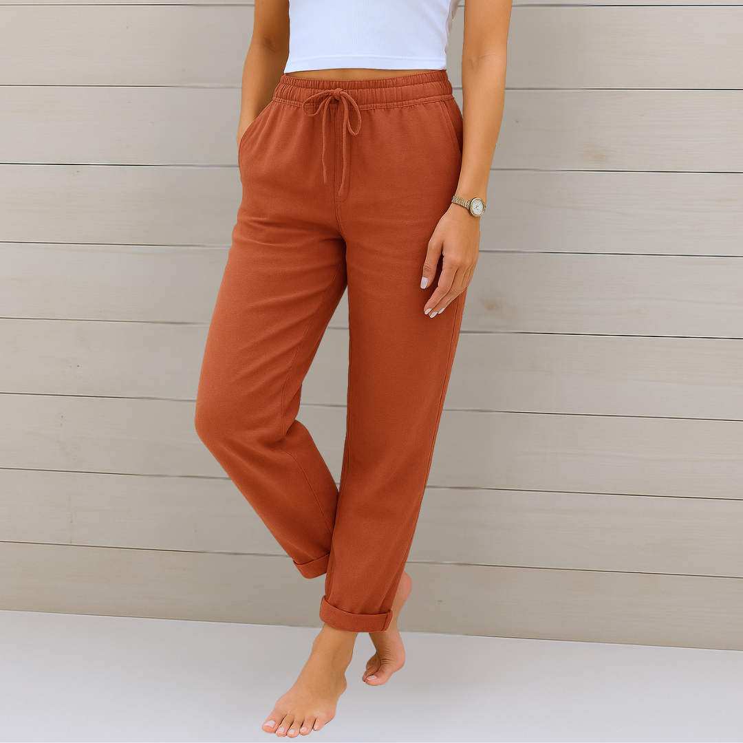 Rosalie Breathable Elastic Waist Pants