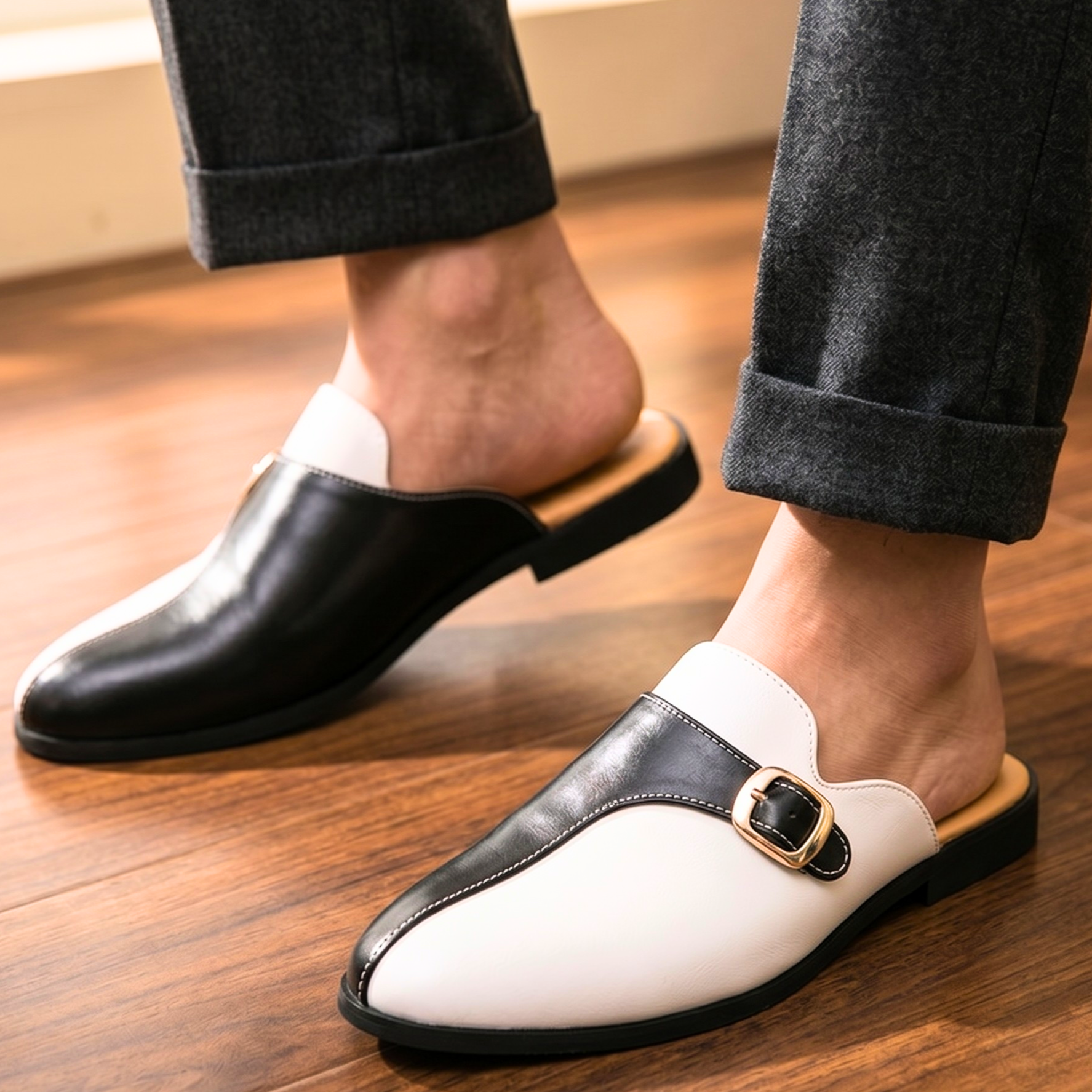 Monaco Buckle Mule
