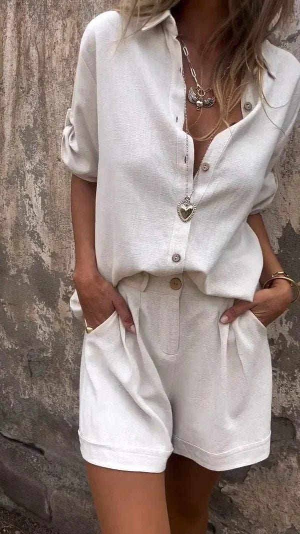 Isabella Lightweight Shorts Set For Summer