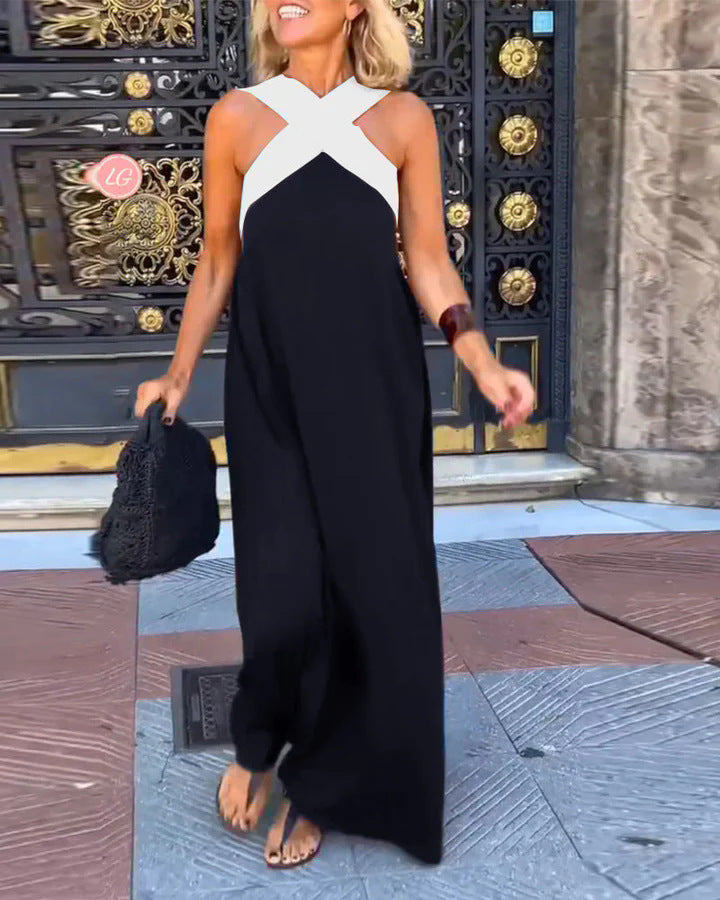 Ivy Breathable Crossed Maxi Dress