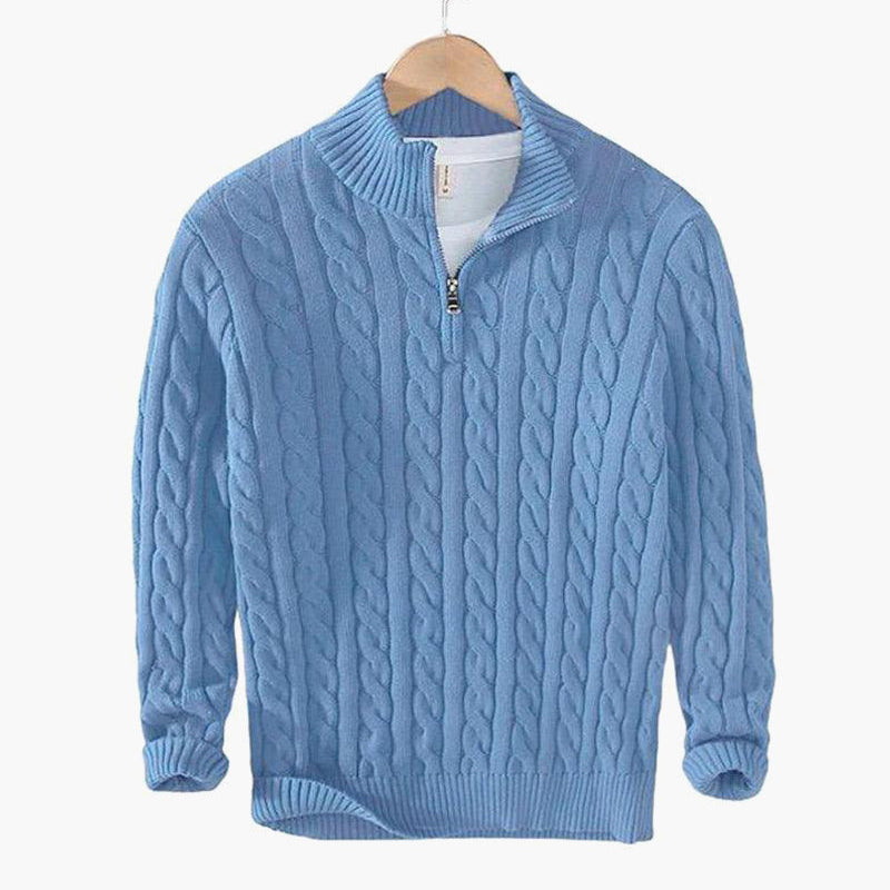 St. Vincent Zipped Cable Sweater