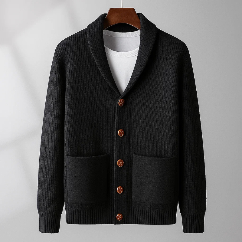 Don Harrison Shawl Knit Cardigan