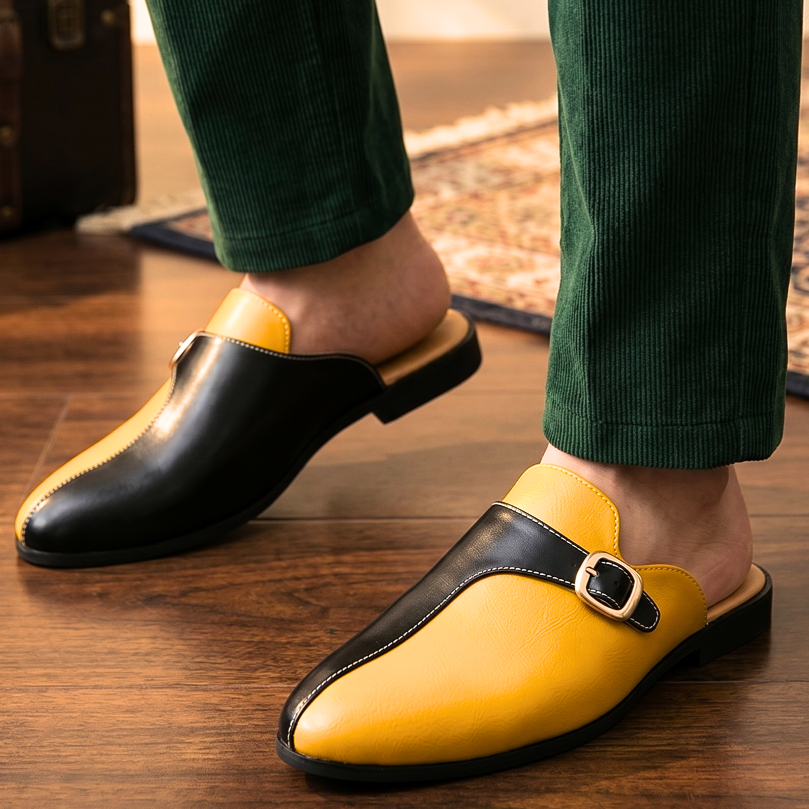 Monaco Buckle Mule