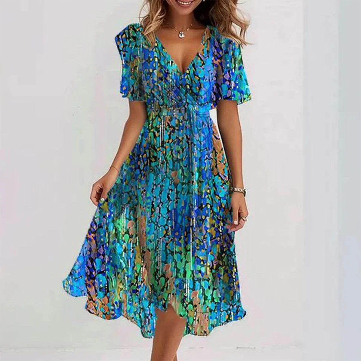 Lola Flowing Floral Summer Dress
