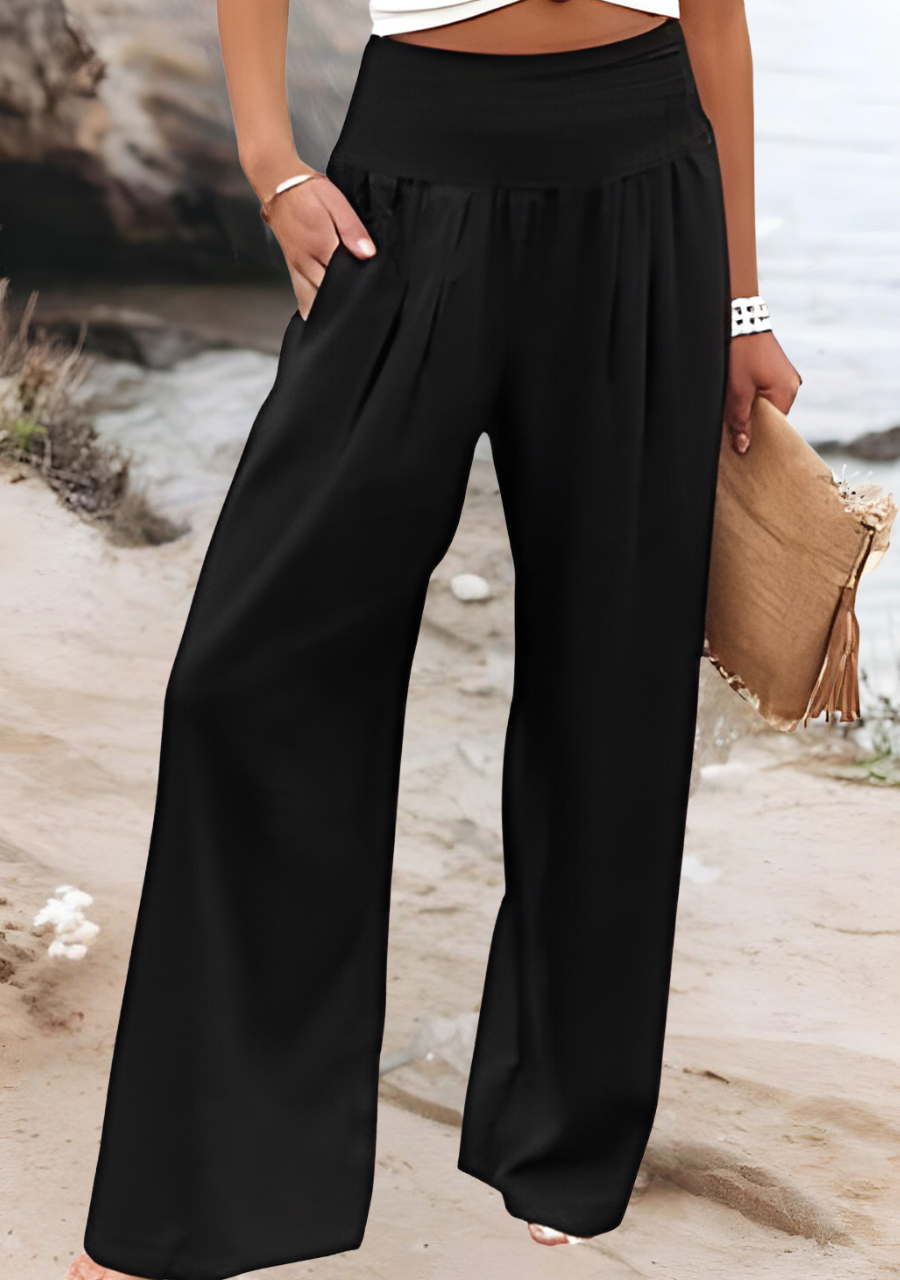 Savannah Smocked Wide Leg Pants