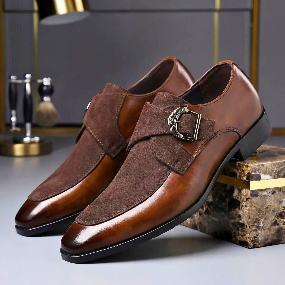 Don Harrison Suede Monk Shoe