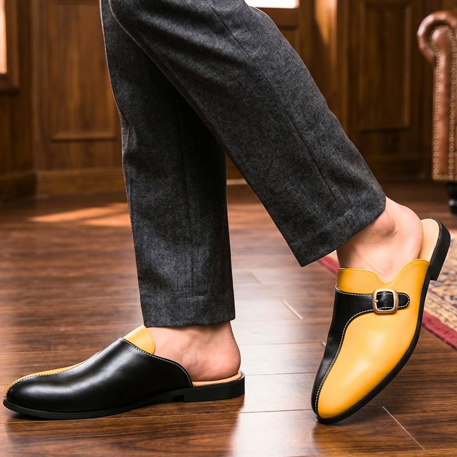 Monaco Buckle Mule
