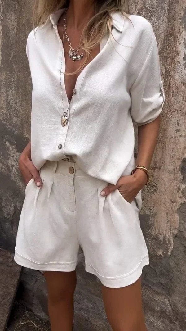 Isabella Lightweight Shorts Set For Summer