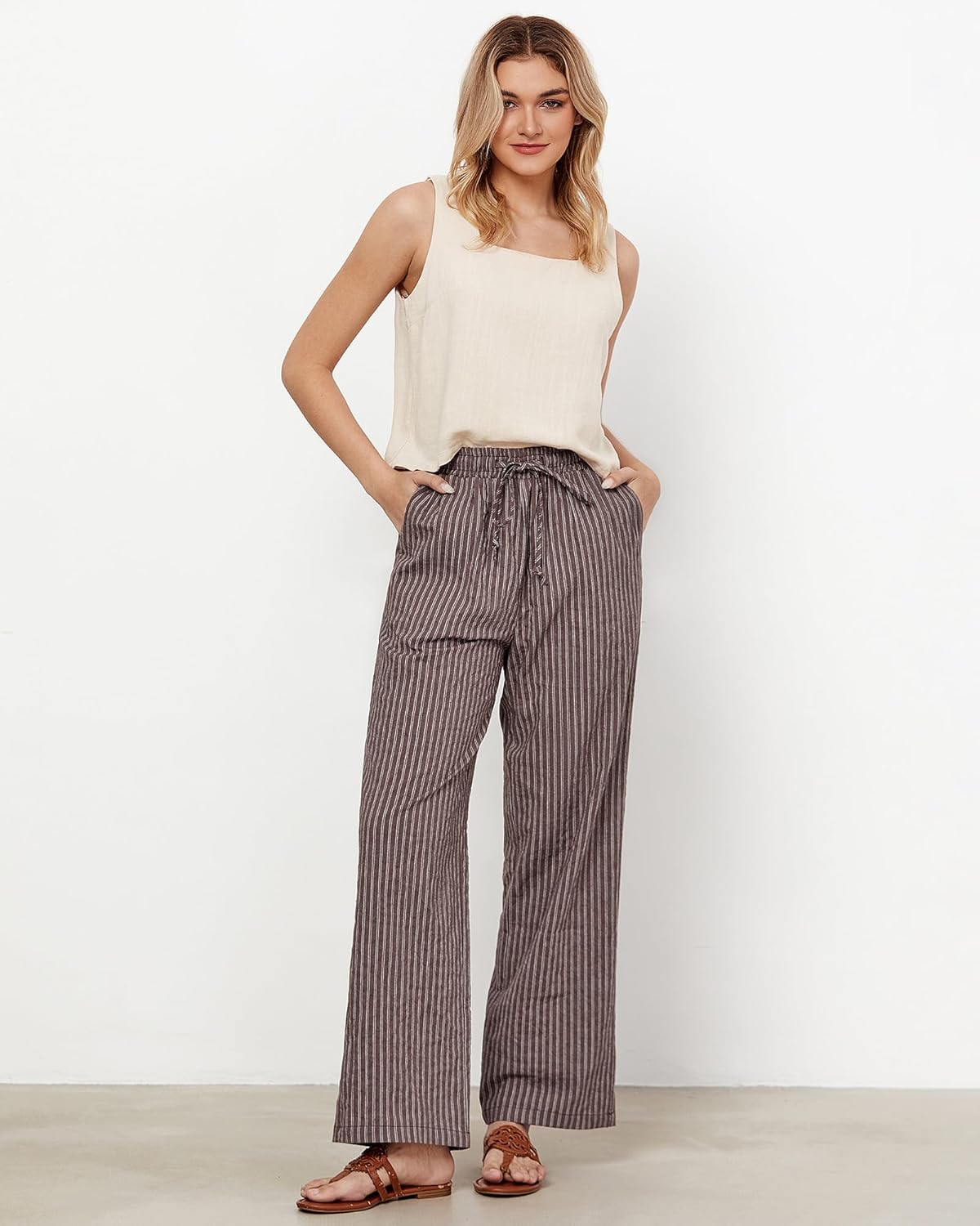 Violet Parker Striped Relaxed Pants