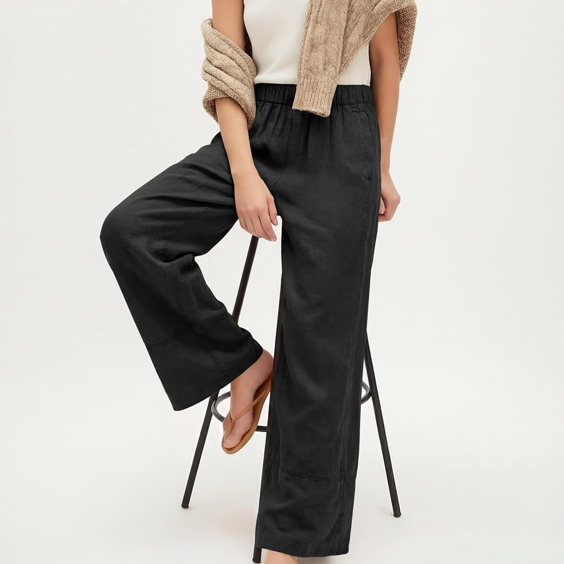 Evelyn Lightweight Wide Leg Pants
