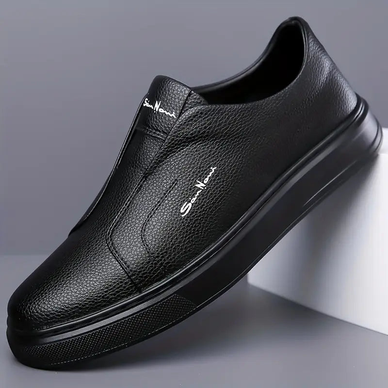 Logan Pierce Leather Sneakers