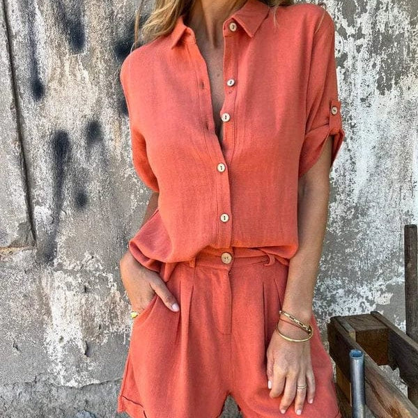 Isabella Lightweight Shorts Set For Summer