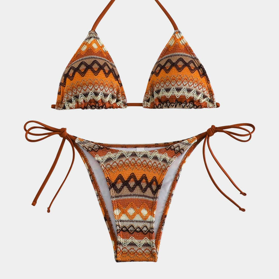 Mia Boho Print Triangle Bikini