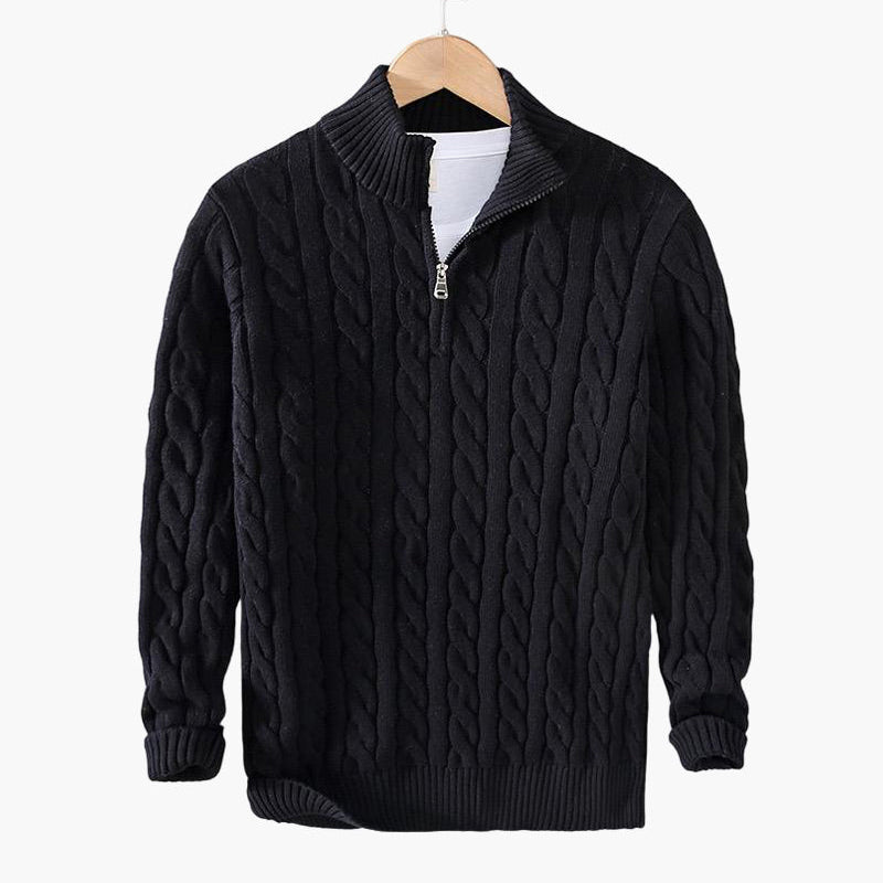 St. Vincent Zipped Cable Sweater