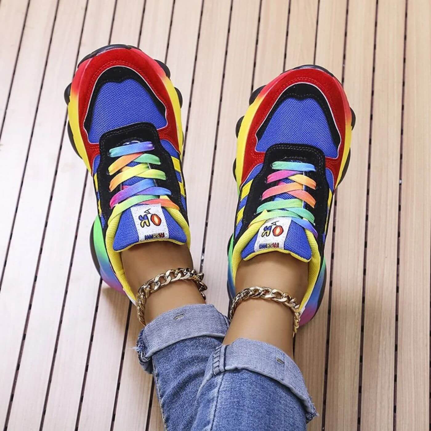 Mia Harper Vibrant Orthopedic Sneakers