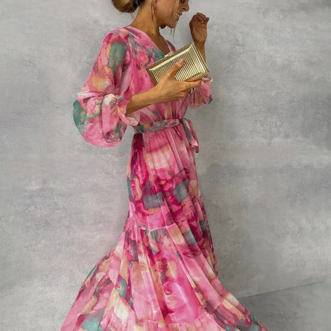 Emma Rose V-Neck Maxi Dress