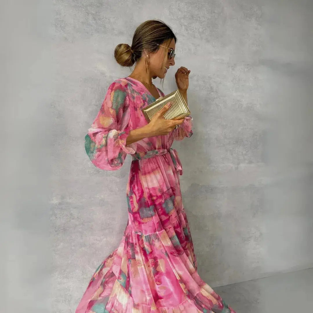 Emma Rose V-Neck Maxi Dress