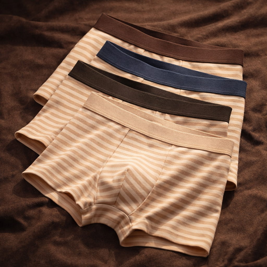 Miles Heritage Stripe Organic Cotton Boxer Briefs_1