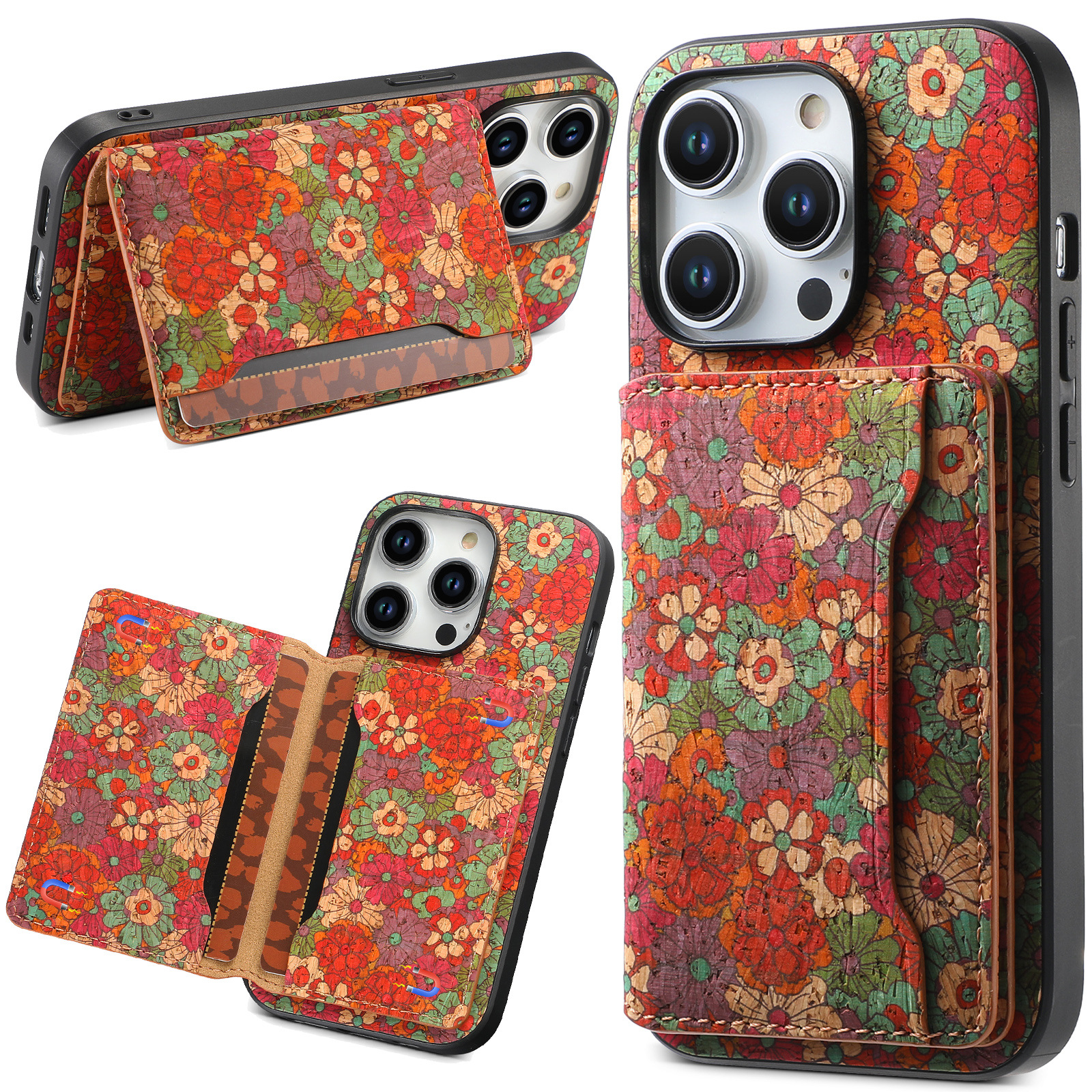 Ines Vintage Bloom iPhone Wallet Case_5