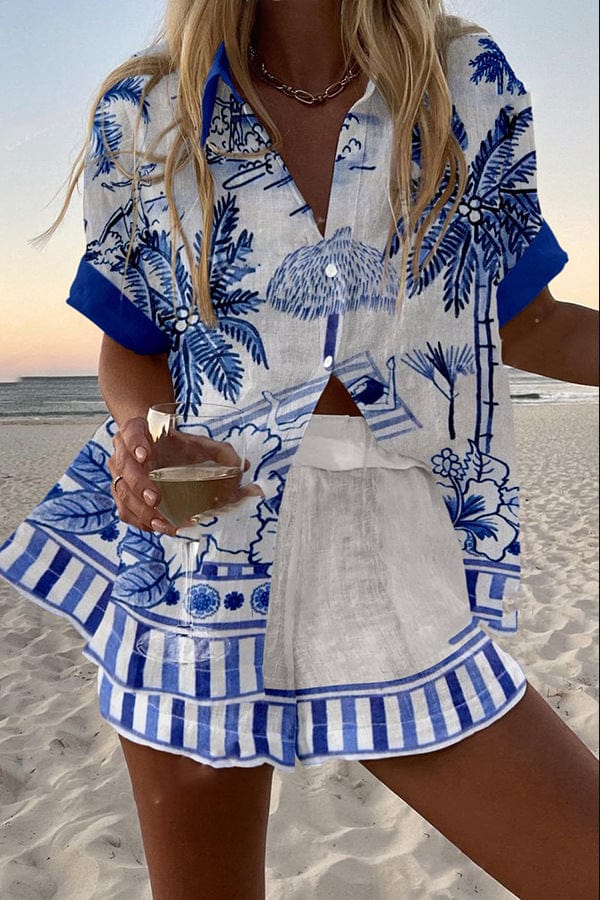 Delilah Tropical Printed Set For Vacation