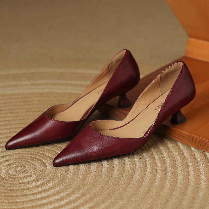 Cara Madson Genuine Leather Heels