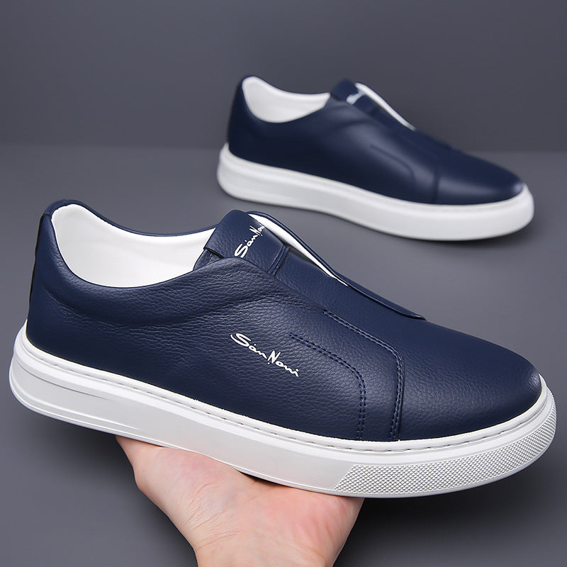 Logan Pierce Leather Sneakers