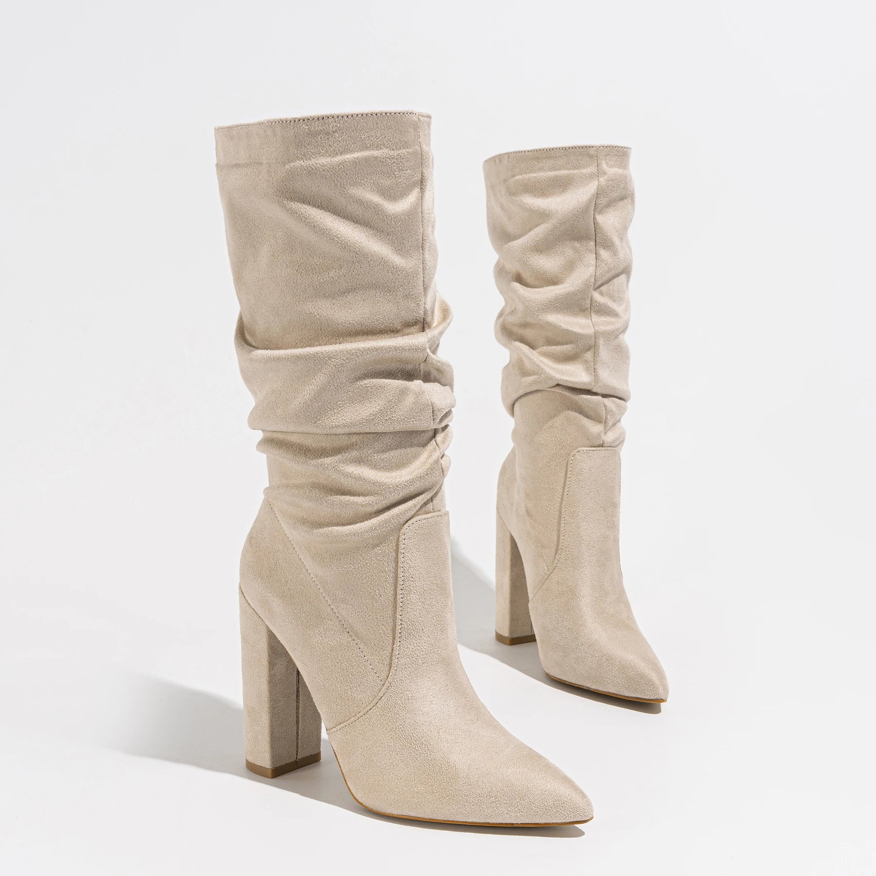 Camille High-Heel Suede Boots