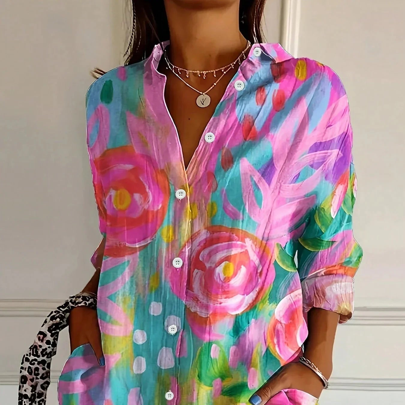Ruby Playful Print Relaxed Blouse