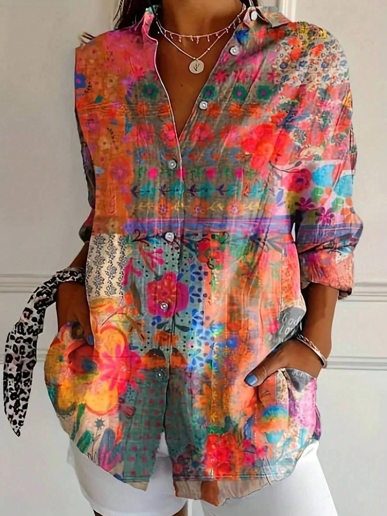 Ruby Playful Print Relaxed Blouse