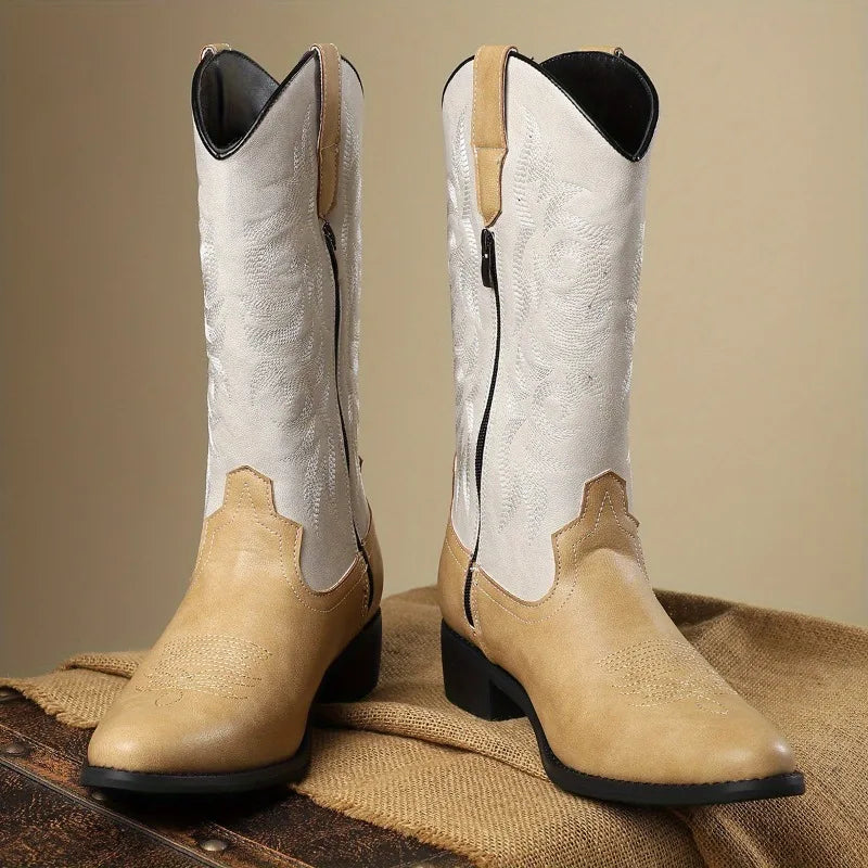 Ethan Morgan Embroidered Comfort Cowboy Boots