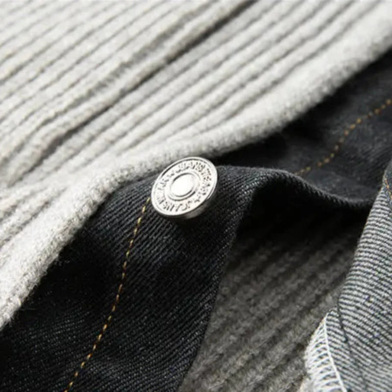 Marcus Merino Denim-Trim Jacket