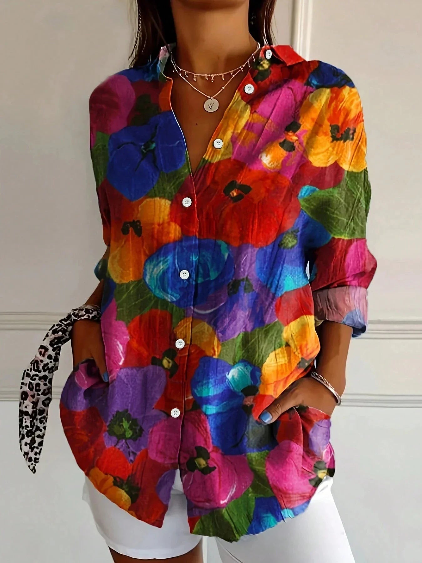 Ruby Playful Print Relaxed Blouse