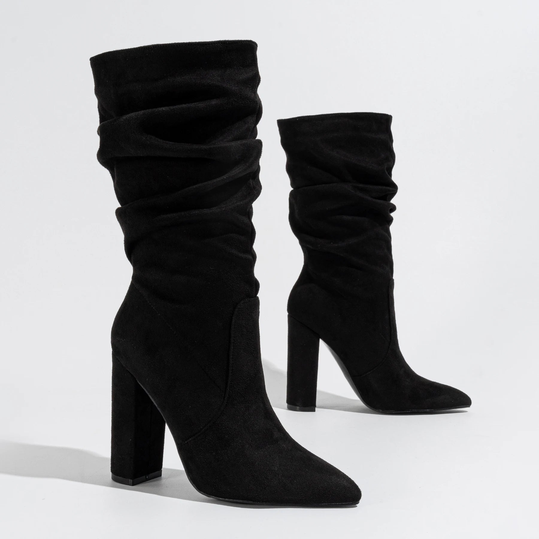 Camille High-Heel Suede Boots