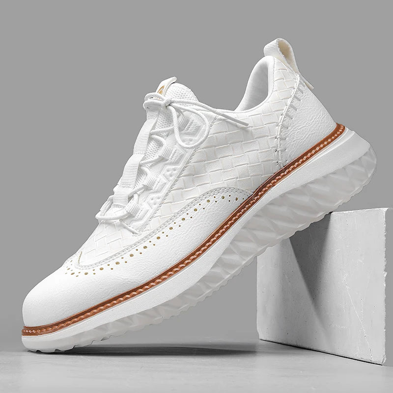 Logan Pierce Textured Sneakers
