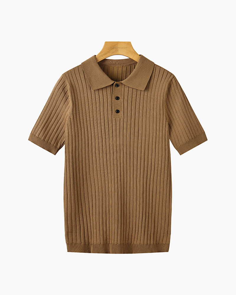 LANGFORD Knitted Polo Shirt