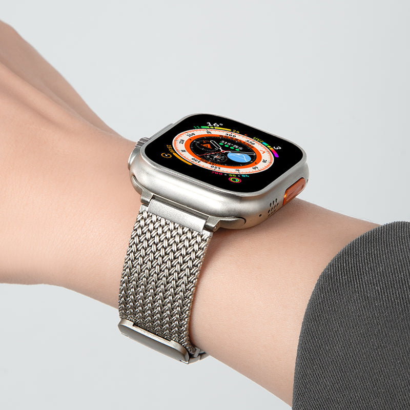 Heritage Braided Stainless Steel Apple Watch Band