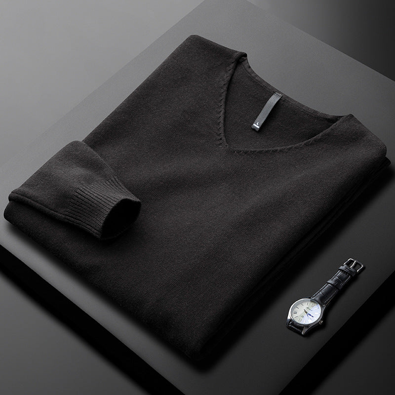 Ethan Cashmere V-Neck Sweater