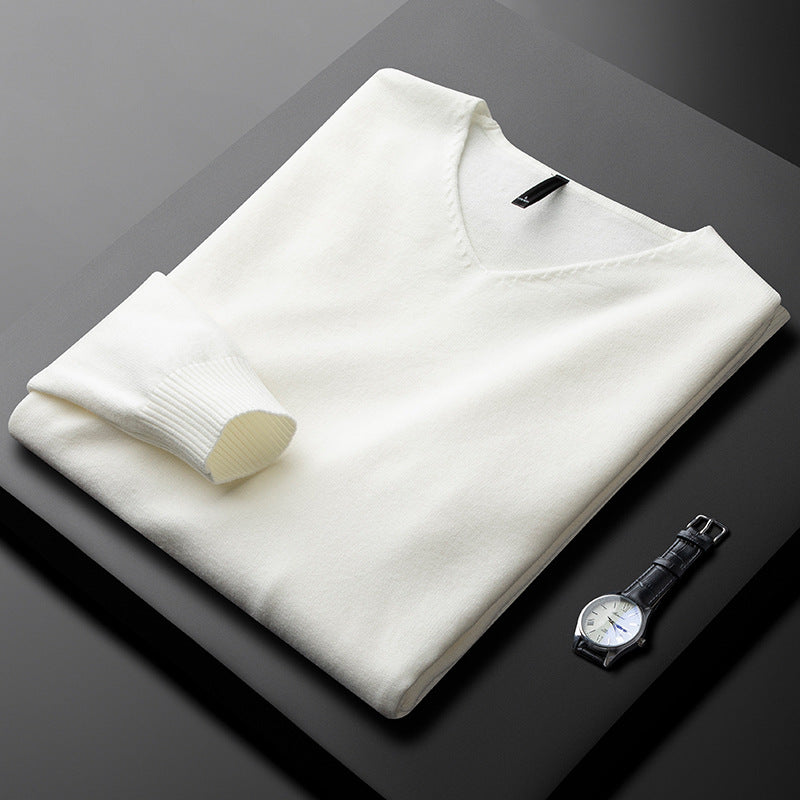 Ethan Cashmere V-Neck Sweater